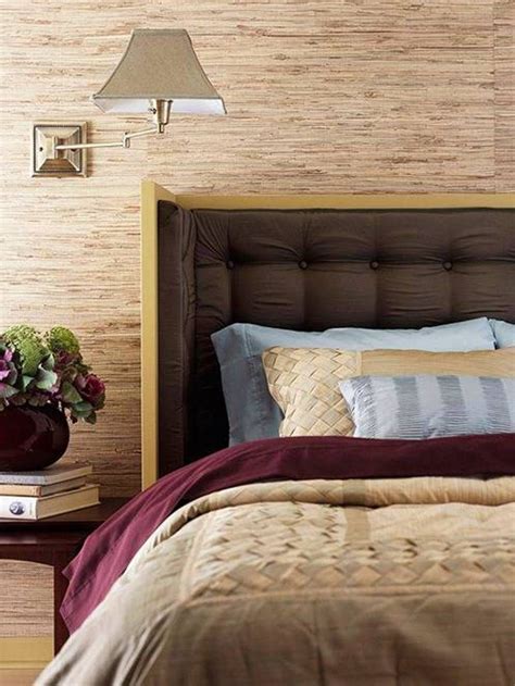 Home Design And Decor Fine Grasscloth Wallpaper Bedroom With Bamboo