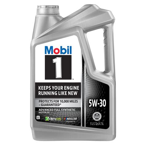 Mobil 1 5w30 Full Synthetic Motor Oil 5 Quart Bottle 473 Liters