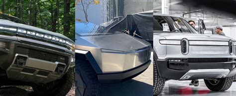 Pricing and which one to buy. GMC Hummer EV vs Tesla Cybertruck vs Rivian R1T: price and ...