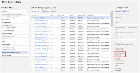 How To Determine Compatible Deployable Package Versions In D365fo