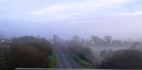 A37 On A Misty Morning © N Chadwick Cc By Sa20 Geograph Britain