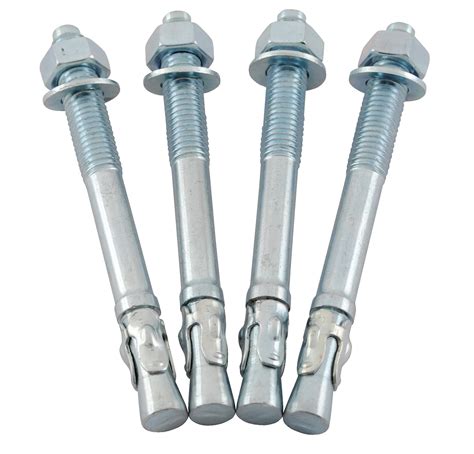 Vestil As 125 4pk Concrete Anchor Four Bolt Kit 12 Diameter X 5