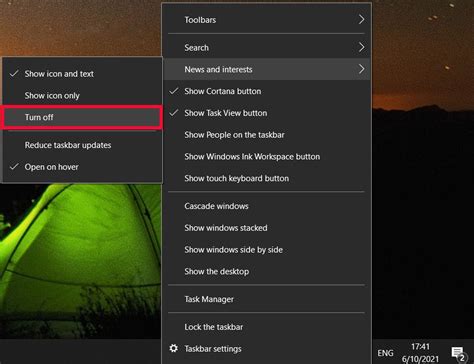 How To Turn Off News And Interests In Windows S Taskbar Pc World Australia