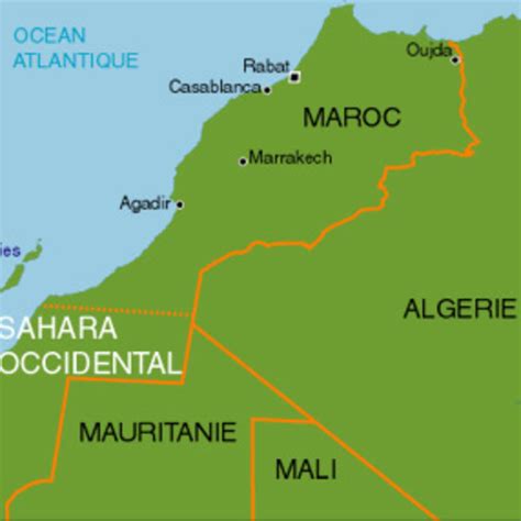 Carte Du Maroc Avec Sahara Voyage Carte Plan
