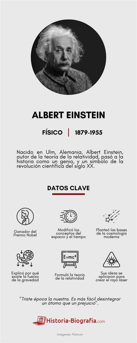 Biografia De Albert Einstein Infografia Infografias Las Mejores Images