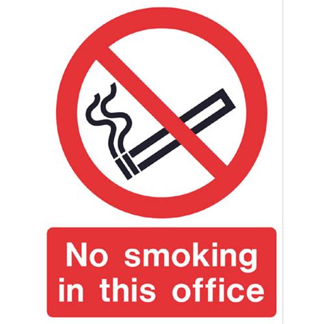Each relates directly to the severity of hazards present (or potentially present). No smoking in this office. REF: P176 - Archer Safety Signs