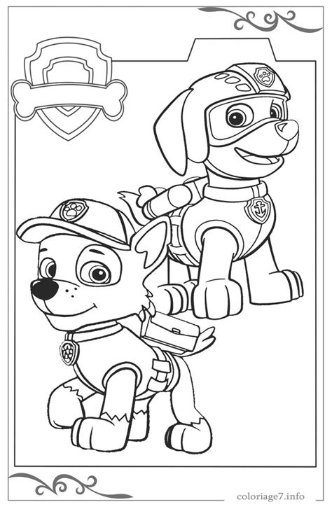 Coloriage Paw Patrol Coloriage Et Dessins Pat Patrouille Ou Paw