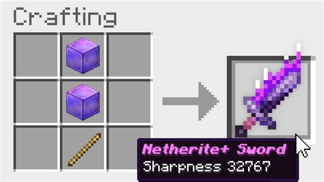 Minecraft Uhc But You Can Craft A Netherite Block Sword Youtube