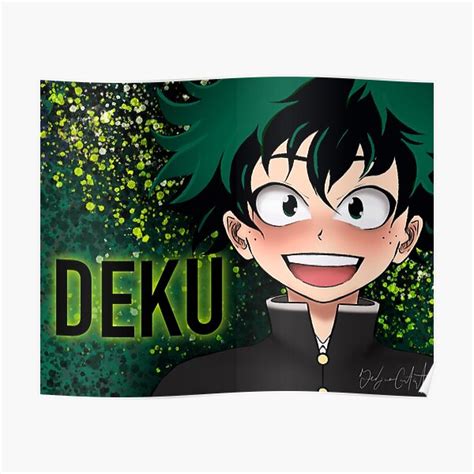 Deku Poster For Sale By Constantcreates Redbubble