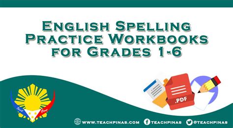 English Spelling Practice Workbooks For Grades 1 6 Teach Pinas