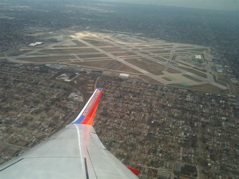 View From Window Seat Chicago Midway International Airport