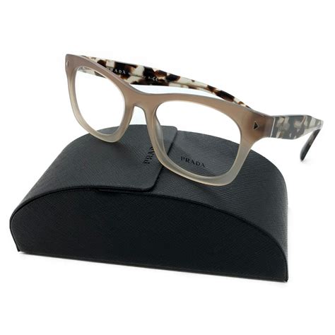 New Authentic Prada Eyeglasses Frames Vpr 11s Ubi 101 Brown Gradient Italy 51m