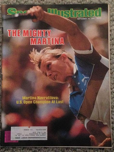 Sports Illustrated Sept 19 1983 Martina Navratilova Ex Everything Else