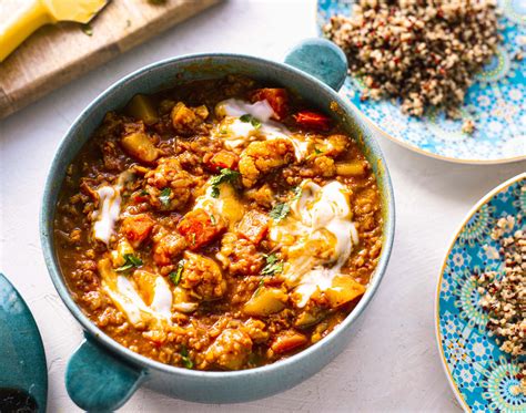 Moroccan Lentil And Veggie Stew Vegan Recipe