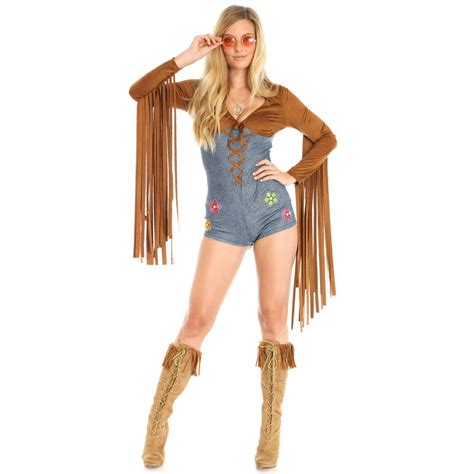 Leg Avenue Womens Boho Babe Groovy Hippie 60s Costume
