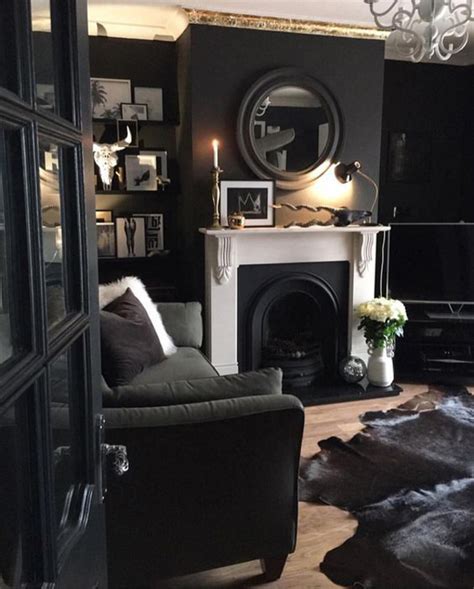 30 Gothic Living Room Designs That Room More Cool Homemydesign