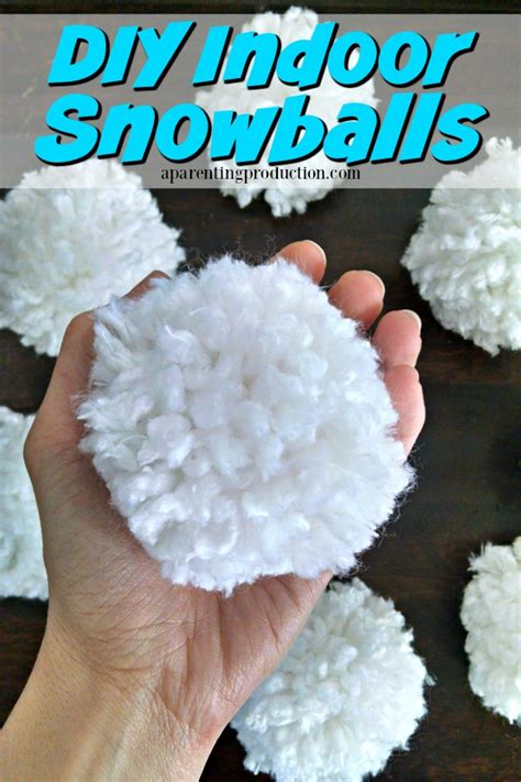 Winter Craft For Kids Diy Indoor Snowballs
