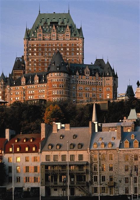Fairmont Le Chateau Frontenac Quebec Canada Beautiful Castles
