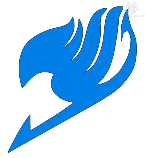 Blue Fairy Tail Tattoo Design