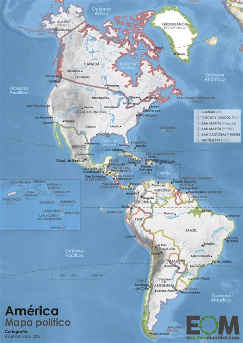 el mapa político de américa mapas de el orden mundial eom