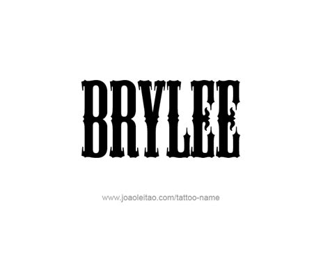 Brylee Name Tattoo Designs