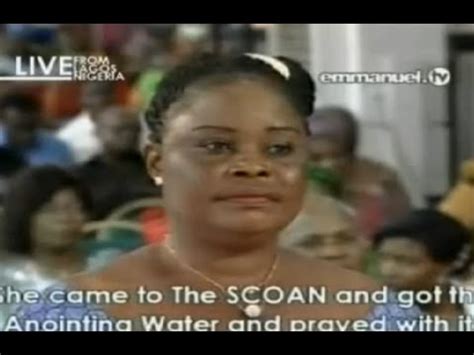The anointing water is not being sent out to individuals. SCOAN 30/11/14: Fibroid Healing Through Anointing Water ...