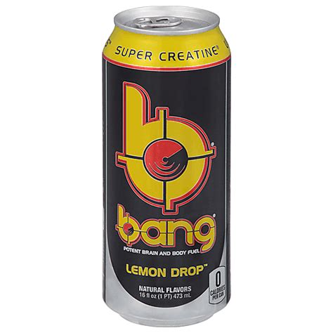 Bang Super Creatine Lemon Drop Energy Drink Fl Oz Drinks Shakes