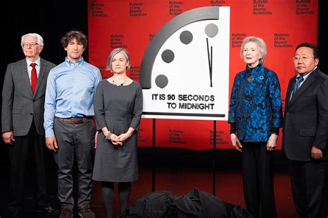 Press Release Doomsday Clock Set At 90 Seconds To Midnight Bulletin Of The Atomic Scientists