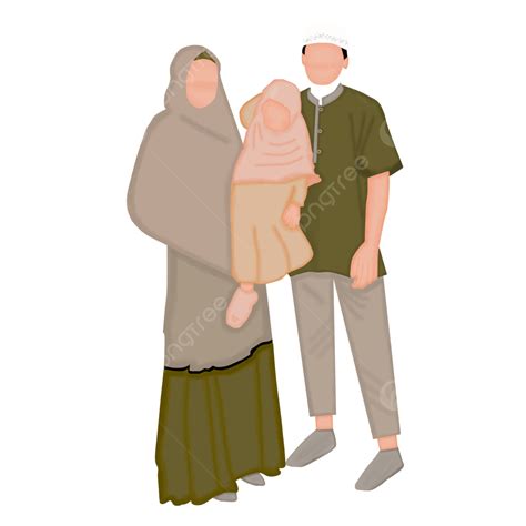 행복한 이슬람 가족 가족 행복하다 함께 Png 일러스트 및 Psd 이미지 무료 다운로드 Pngtree