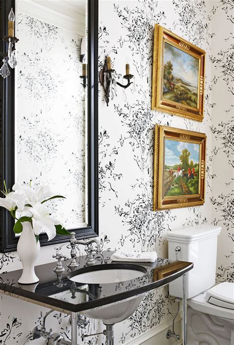 Beautiful Black And White Bathrooms Traditional Home