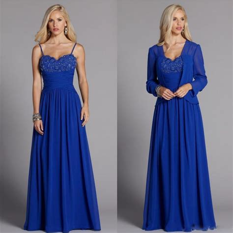 Royal Blue Plus Size Mother Of The Groom Bride Dresses A Line Custom