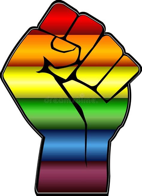 Clip Art Image Files Rainbow Fist Svg Gay Pride Raised Fist Svg