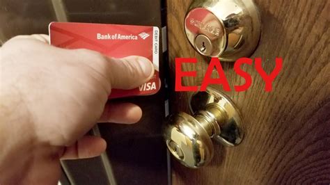 How to Open a Door with a Credit Card If Your Locked Out Tutorial