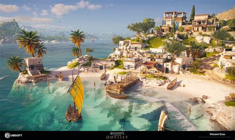 ArtStation Assassin S Creed Odyssey Mykonos Island Vincent Gros
