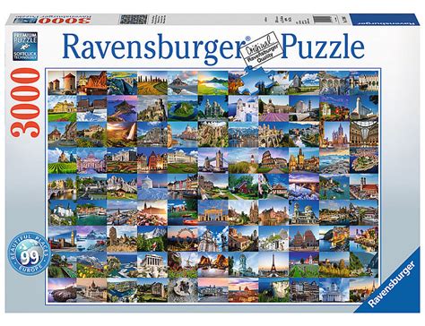 Ravensburger Puzzle 99 Beautiful Places In Europe 3000teile Puzzle