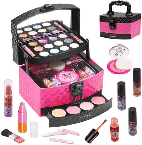 Kids Makeup Kit For Girl Make Up Remover Real Washable Princess Set Non