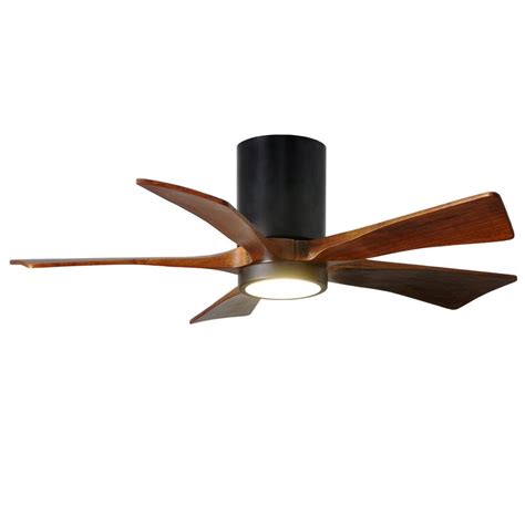 Atlas Irene 42 In Led Indooroutdoor Damp Matte Black Ceiling Fan With