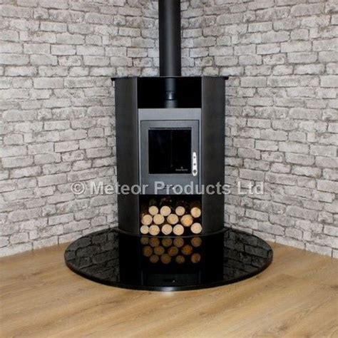 Shopchimney also has electric fireplaces, inserts & mantels! Piacenzo Black Granite Corner Teardrop Hearth Pad | Stoves ...