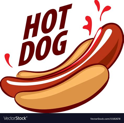 Logo Hot Dog Royalty Free Vector Image Vectorstock