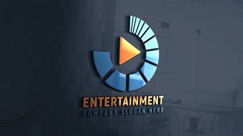 Media Entertainment Logo Free Photoshop Design Entertainment Logo