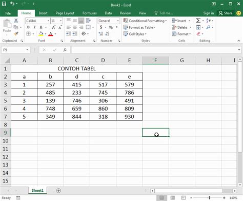 Cara Membuat Kolom Excel Sederhana Warga Co Id