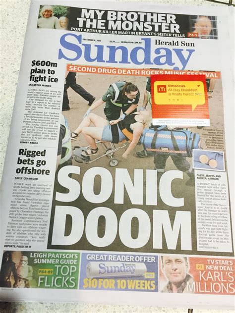 With the new daily telegraph app, you'll love. Herald Sun McDonalds cover-up