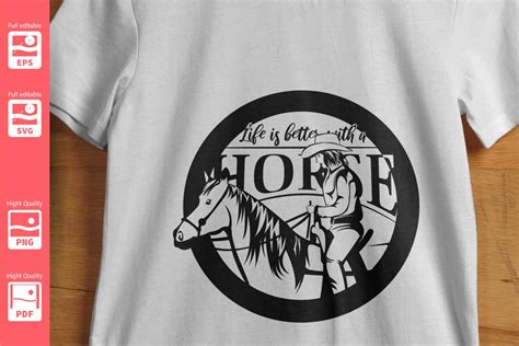 Download Cowgirl Logo with Quote - SVG