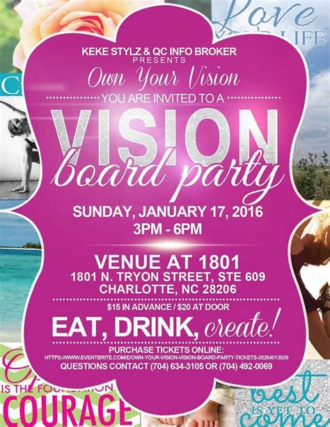Free Vision Board Party Invitation Template Here Are Some Tips On