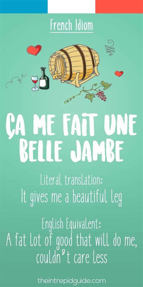 25 Funny French Idioms Translated Literally | Learn french, Idioms ...