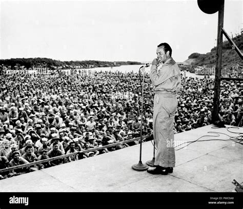 Bob Hope Performing For Troops During An Uso Tour Circa 1944 File Reference 33480 957tha Stock