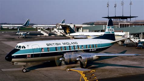 Classic Airline Fleets British Midlands Viscounts Airport Spotting