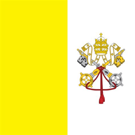 Flag Of The Vatican City If It Was Catholic Rvexillologycirclejerk
