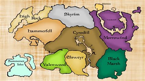 Tamriel Map The Elder Scrolls Online Maps Images And Photos Finder