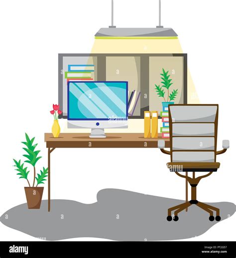 Business Office Interior Stock Vector Image And Art Alamy